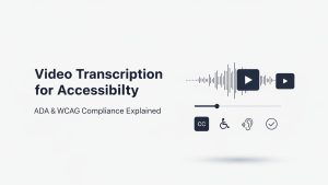 Video Transcription for Accessibility: ADA & WCAG Compliance Explained