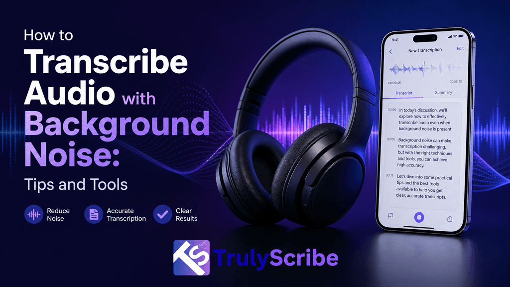 How to Transcribe Audio with Background Noise
