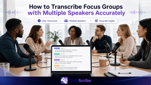 How to Transcribe Focus Groups with Multiple Speakers Accurately
