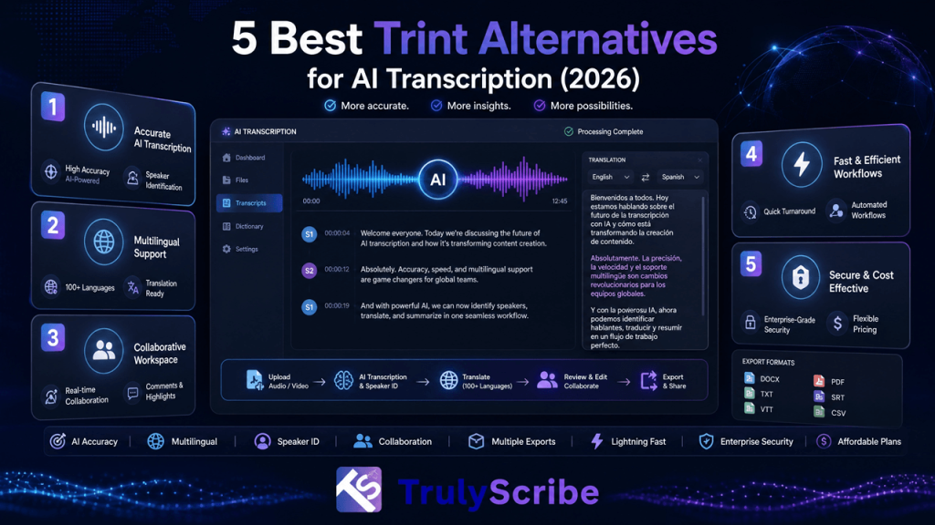 best-trint-alternatives-ai-transcription-2026